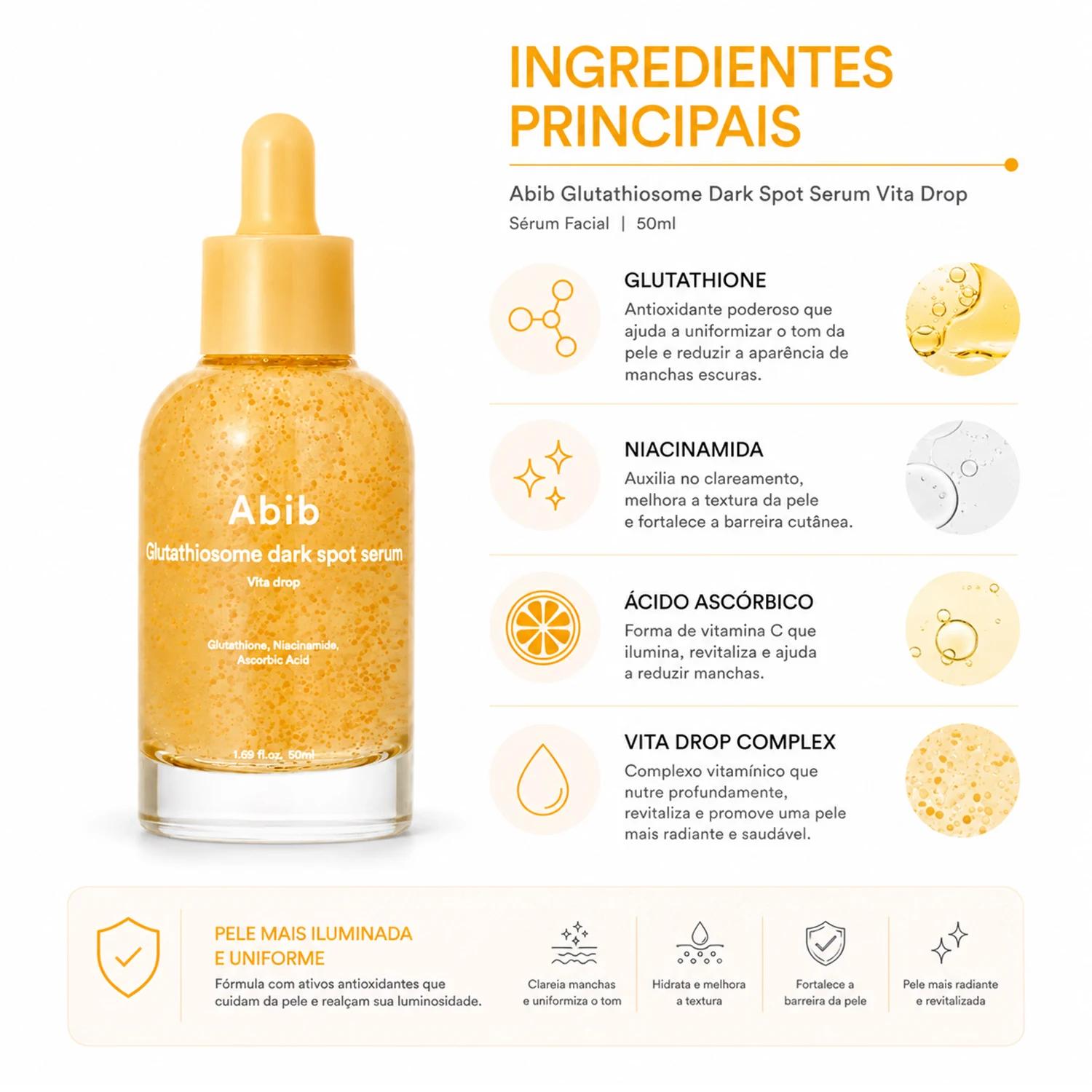 Sérum Abib Glutathiosome Dark Spot Vita Drop 50ml - Imagen 2