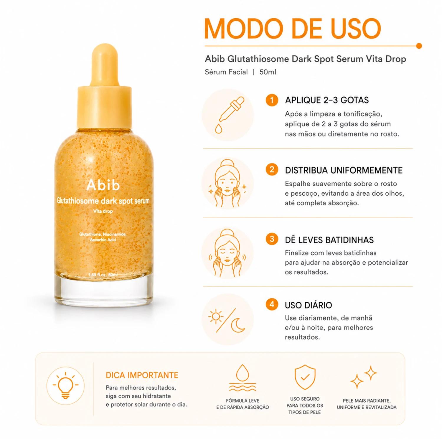 Sérum Abib Glutathiosome Dark Spot Vita Drop 50ml - Imagen 4