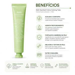 Creme Facial Calmante Abib Heartleaf Tube 75ml - Imagen 3