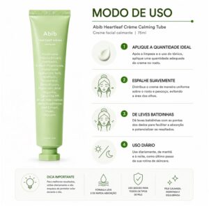 Creme Facial Calmante Abib Heartleaf Tube 75ml - Imagen 4