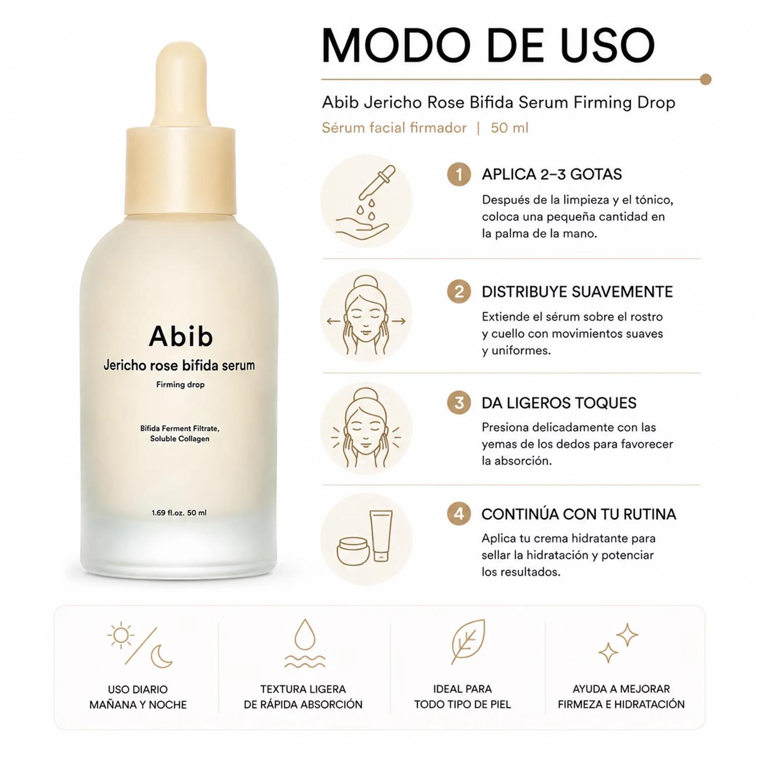 Sérum Abib Jericho Rose Bifida Firming Drop 50ml - Imagen 4