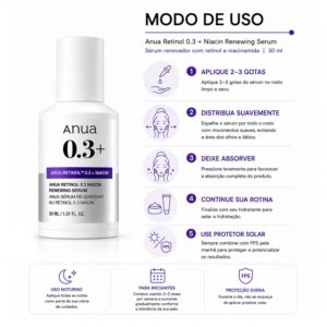 Sérum Facial Anua Retinol 0.3%+ Niacin Renewing 30ml - Imagen 4