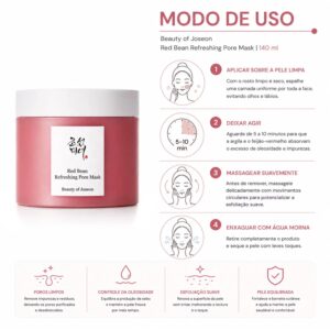 Máscara Facial Beauty Of Joseon Red Bean Refreshing Pore 140ml - Imagen 4