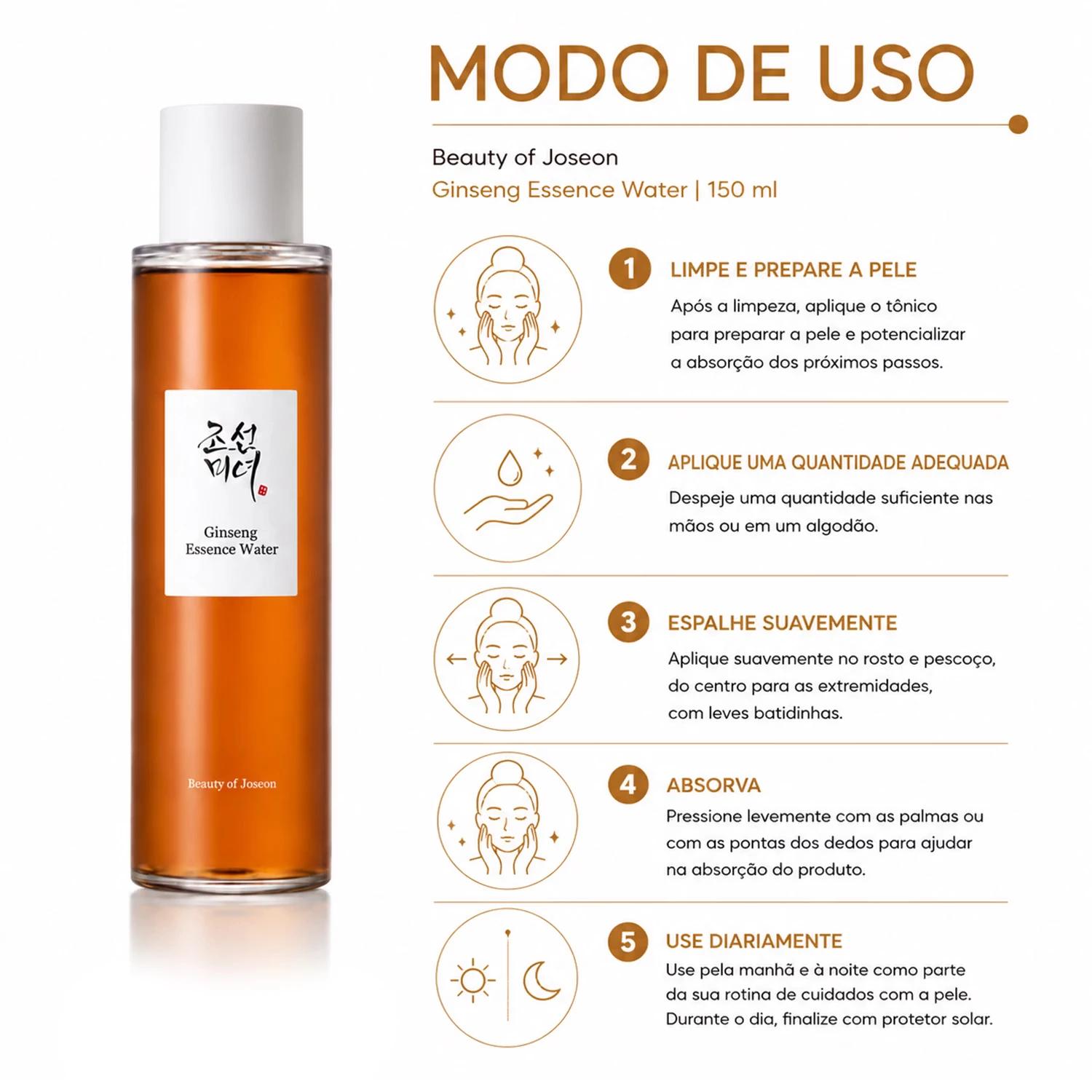 Essência Facial Beauty of Joseon Ginseng Water 150ml - Imagen 4