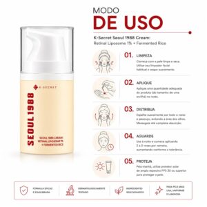 Creme Facial K-Secret SEOUL 1988 Retinal Liposome 1% + Fermented Rice 50ml - Imagen 4