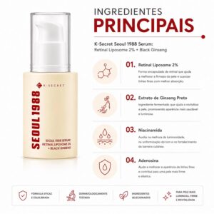 Sérum K-secret Seoul 1988 Retinal Liposome 2% + Black Ginseng 30ml - Imagen 2