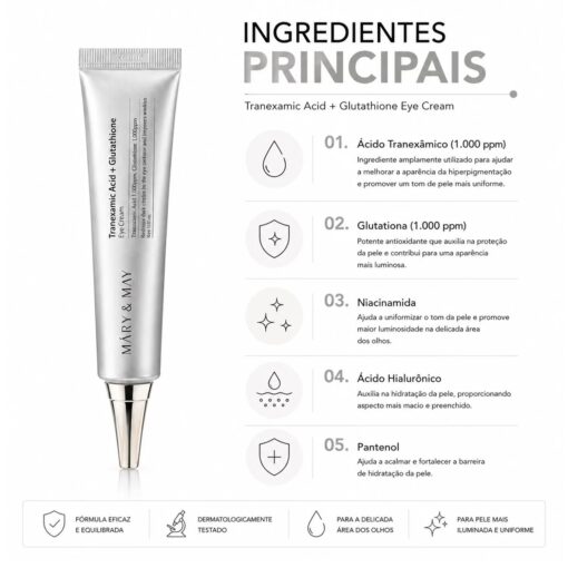 Alternative view of Creme Para Ojos Mary & May Tranexamic Acid+ Glutathione 30ml