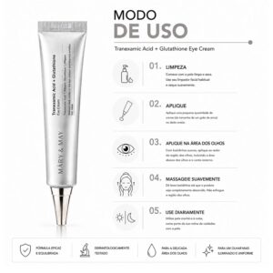 Creme Para Ojos Mary & May Tranexamic Acid+ Glutathione 30ml - Imagen 4