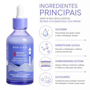 Sérum Facial Mary & May Retinol 0.1% Bakuchiol Cica 80ml - Imagen 2