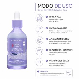 Sérum Facial Mary & May Retinol 0.1% Bakuchiol Cica 80ml - Imagen 3