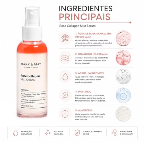 Alternative view of Sérum Mary & May Rose Collagen Mist 100ml