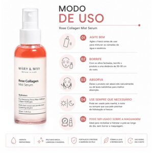 Sérum Facial Mary & May Rose Collagen Mist 100ml - Imagen 4