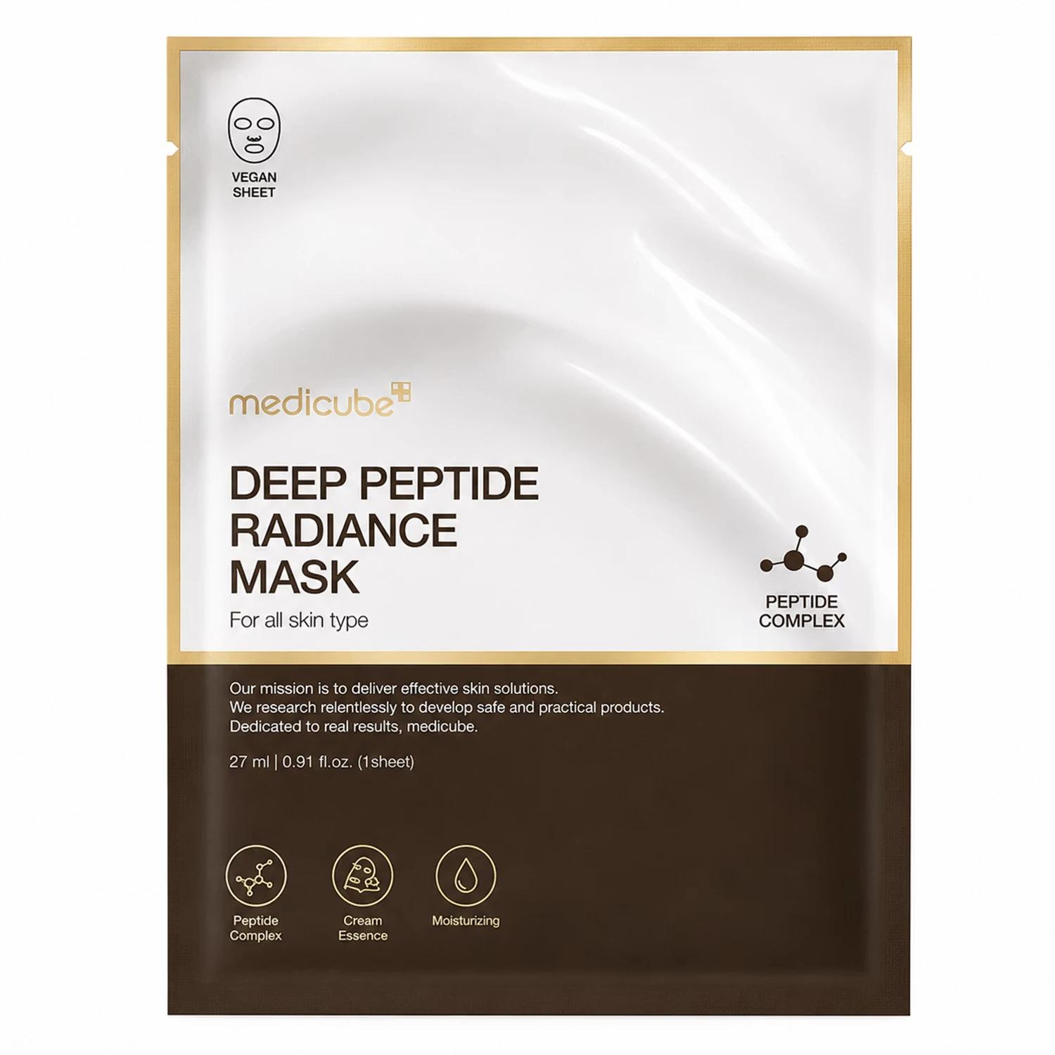 Máscara Facial Medicube Deep Peptide Radiance Mask 27ml