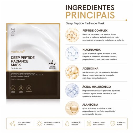 Alternative view of Máscara Facial Medicube Deep Peptide Radiance Mask 27ml
