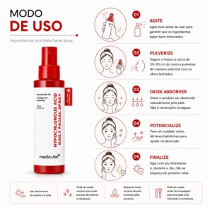 Tônico Facial Medicube Hypochlorous Acid Daily Spray 125ml - Imagen 4