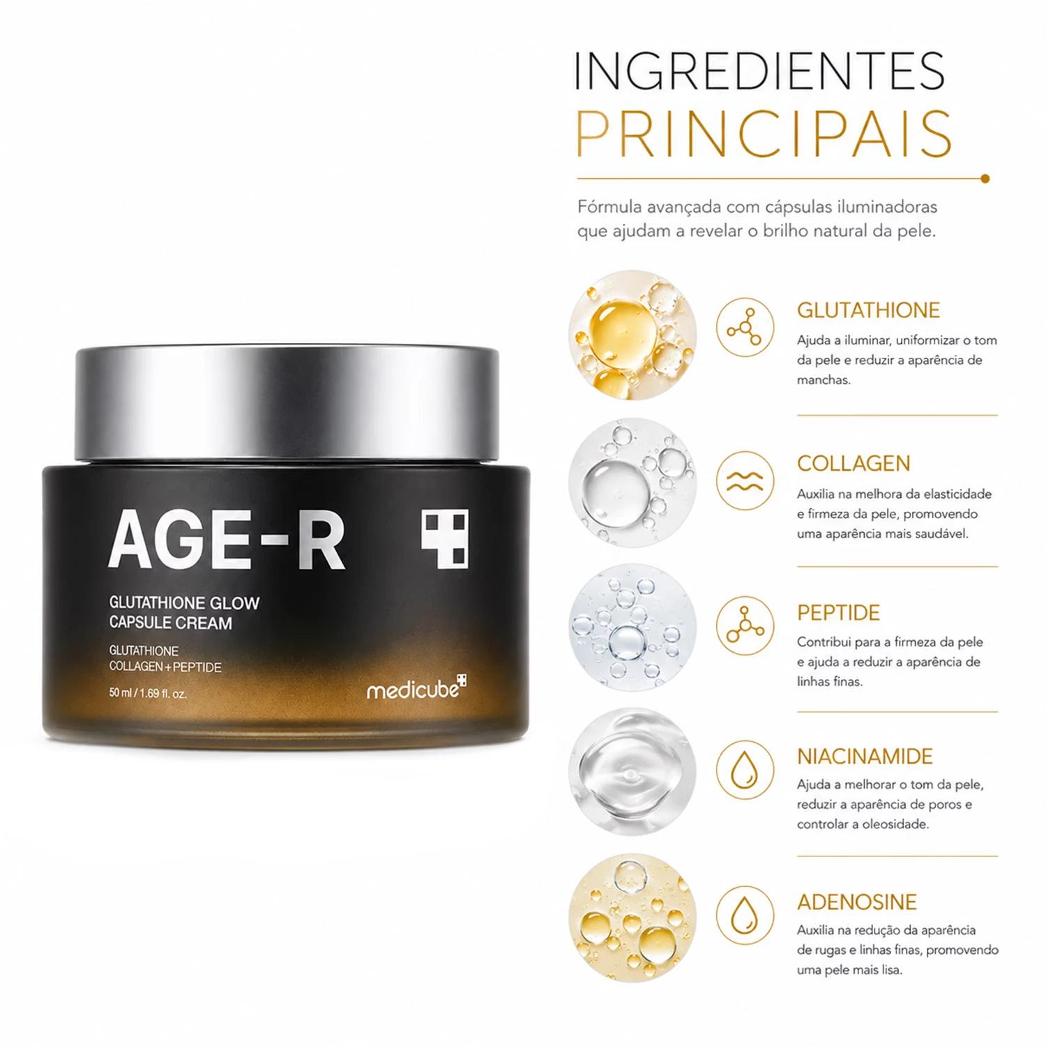 Creme Cápsula Medicube Age-r Glutathione Glow 50ml - Imagen 2