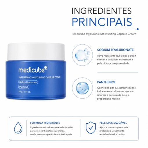 Alternative view of Creme Cápsula Facial Medicube Hyaluronic Moisturizing Capsule Cream 55g