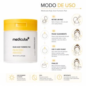 Máscara Para Contorno Dos Ojos Medicube Kojic Acid Turmeric - 70 Unidades - Imagen 4