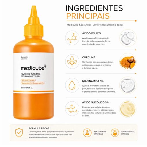 Alternative view of Tónico Facial Medicube Kojic Acid Turmeric Resurfacing 250ml