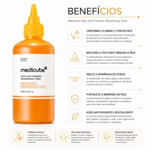 Tónico Facial Medicube Kojic Acid Turmeric Resurfacing 250ml - Imagen 3