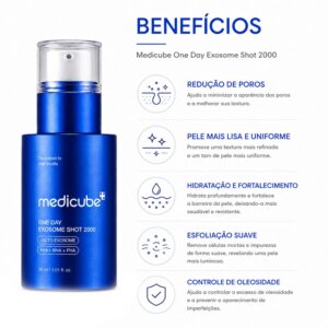 Sérum Facial Medicube One Day Exosome Shot Pore Ampoule 2000 30ml - Imagen 3