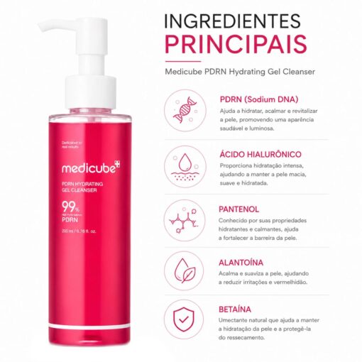 Alternative view of Gel De Limpieza Facial Medicube PDRN Hydrating Gel Cleanser 200ml