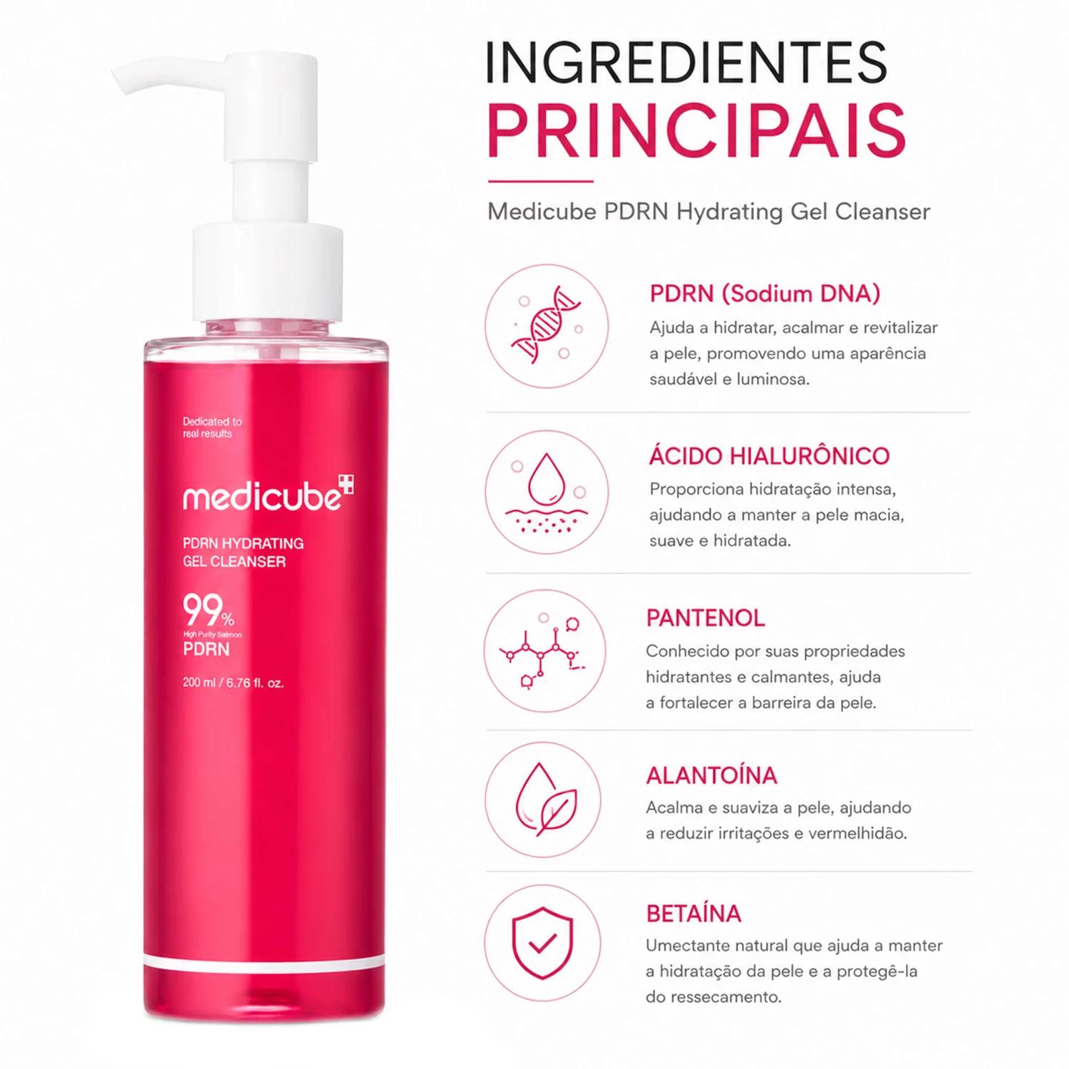 Gel De Limpieza Facial Medicube PDRN Hydrating Gel Cleanser 200ml - Imagen 2