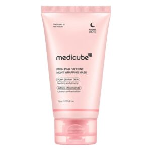 Máscara Facial Noturna Medicube Pdrn Rosa Caffeine Night Wrapping 75ml
