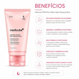 Máscara Facial Noturna Medicube Pdrn Rosa Caffeine Night Wrapping 75ml - Imagen 3