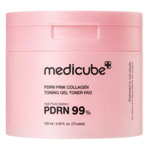 Máscara Para Contorno Dos Ojos Medicube PDRN Rosa Collagen Toning Gel Toner - 70 Unidades