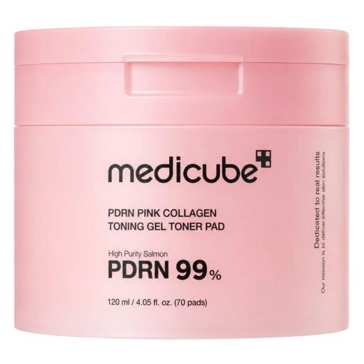 Máscara Para Contorno Dos Ojos Medicube PDRN Rosa Collagen Toning Gel Toner - 70 Unidades