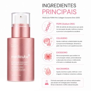 Sérum Facial Medicube PDRN Pink Collagen Exosome Shot 2000 30ml - Imagen 2