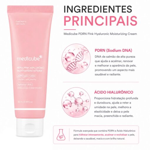 Alternative view of Creme Facial Medicube PDRN Pink Hyaluronic Moisturizing 50ml