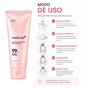 Espuma de Limpeza Medicube PDRN Pink Niacinamide Whip Cleanser 120g - Imagen 4