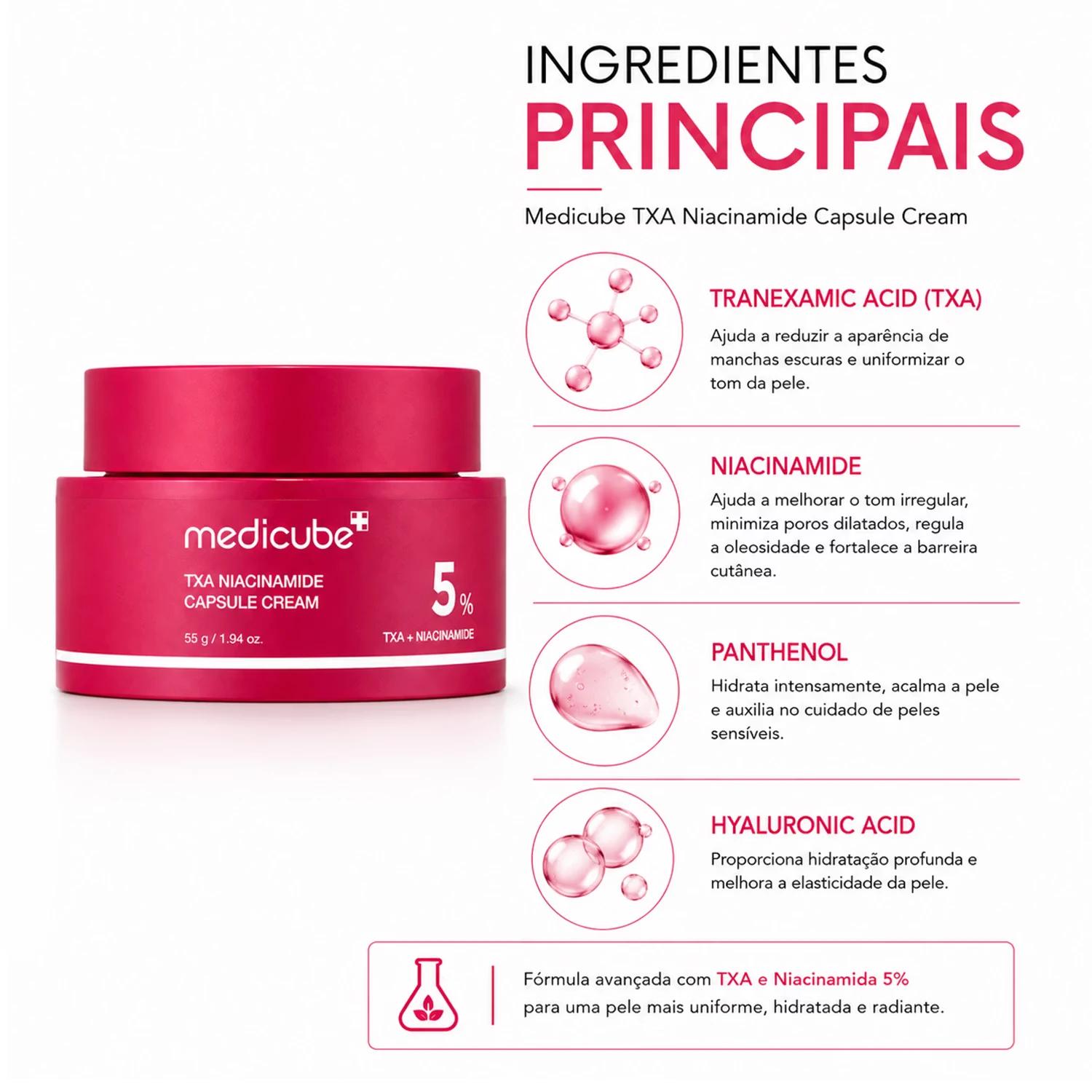 Creme Facial Medicube TXA Niacinamide Capsule 55g - Imagen 2