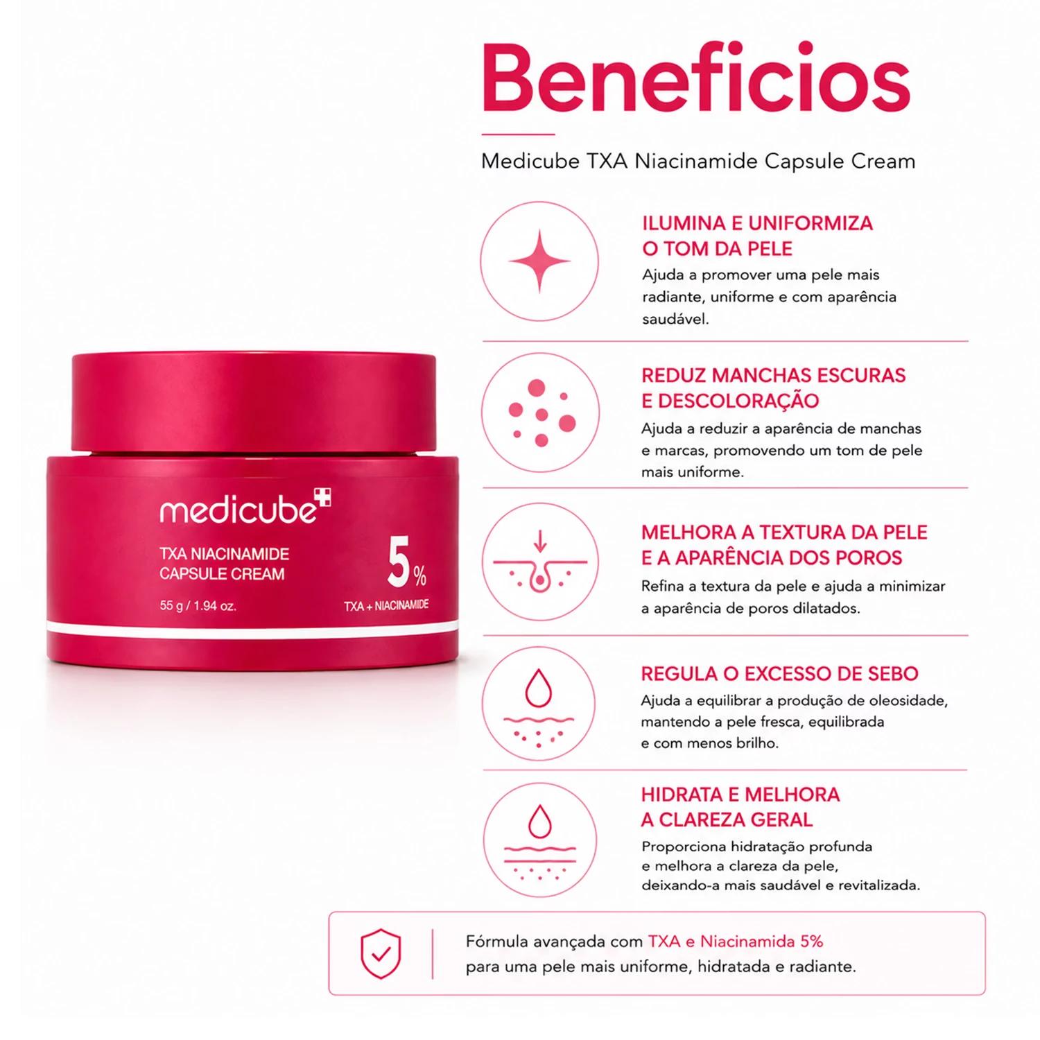 Creme Facial Medicube TXA Niacinamide Capsule 55g - Imagen 3