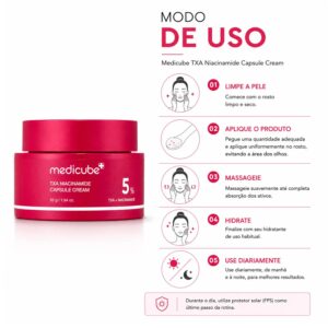 Creme Facial Medicube TXA Niacinamide Capsule 55g - Imagen 4