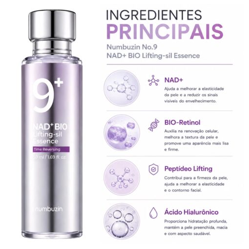 Alternative view of Esencia Facial Numbuzin No.9 NAD Bio Lifting-sil Essence 50ml