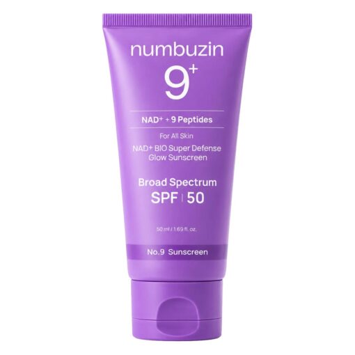 Protector Solar Facial Numbuzin No. 9 NAD+ Bio Super Defense Glow SPS 50 50ml