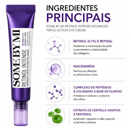 Alternative view of Creme para Olhos Some By Mi Retinol Intense Advanced Triple Action 30ml