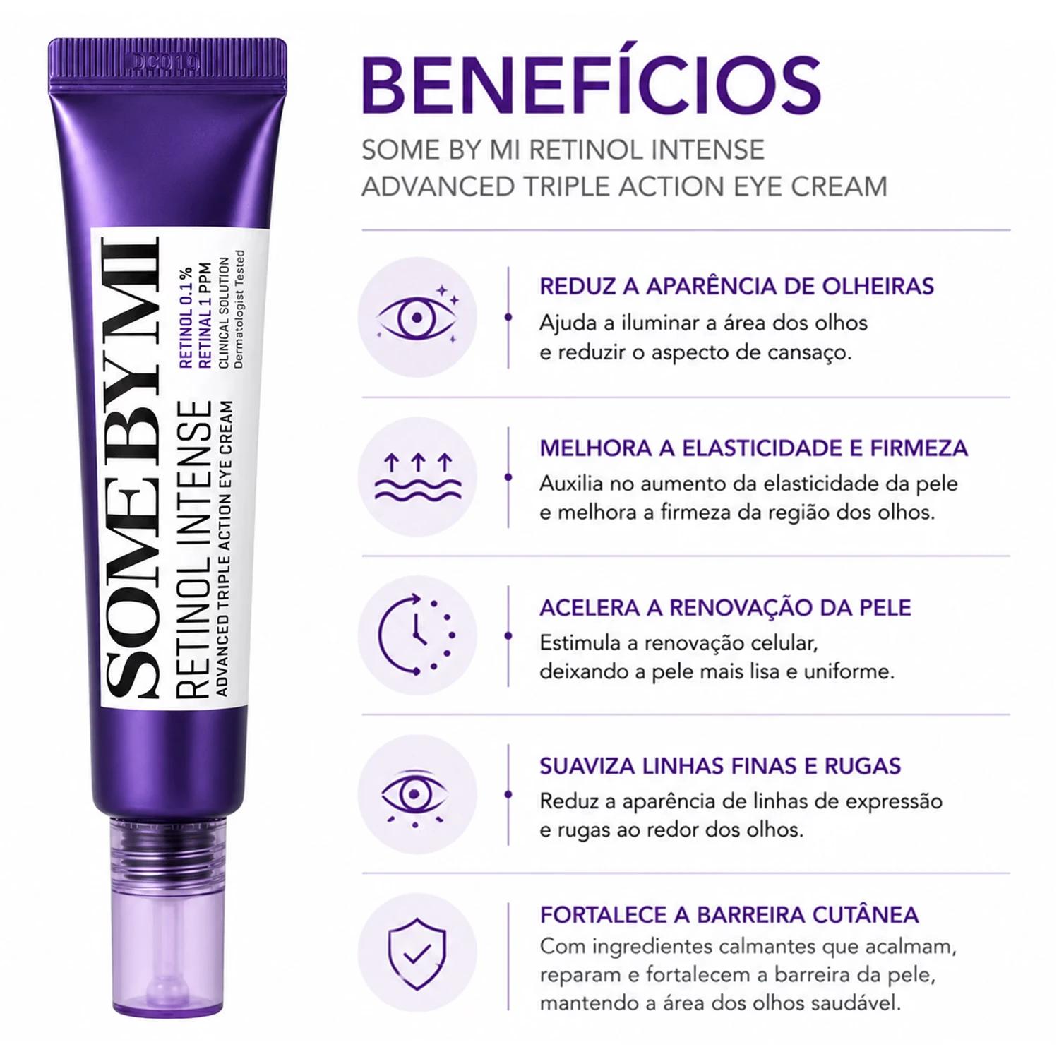 Creme para Olhos Some By Mi Retinol Intense Advanced Triple Action 30ml - Imagen 3
