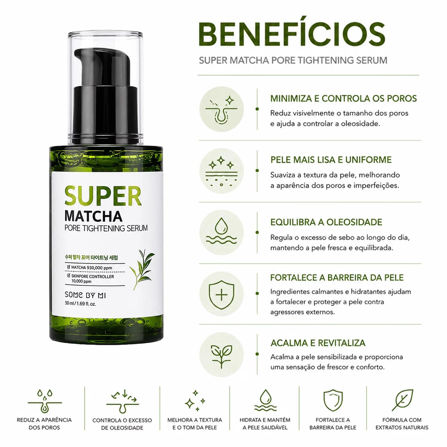 Sérum Some By Mi Super Matcha Pore Tightening 50ml - Imagen 3