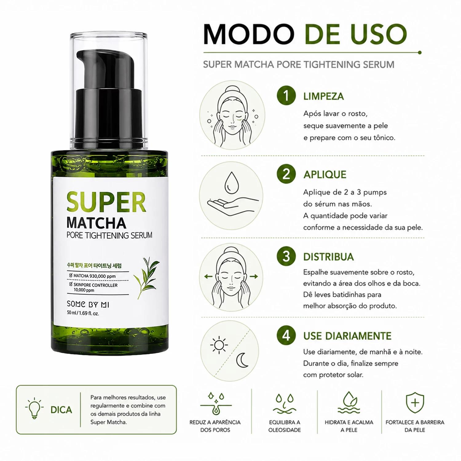 Sérum Some By Mi Super Matcha Pore Tightening 50ml - Imagen 4