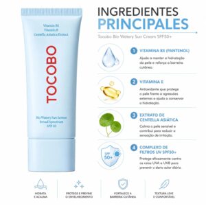 Protector Solar Facial Tocobo Bio Watery Sun Screen Spf50+ 50ml - Imagen 2