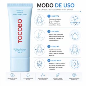 Protector Solar Facial Tocobo Bio Watery Sun Screen Spf50+ 50ml - Imagen 4