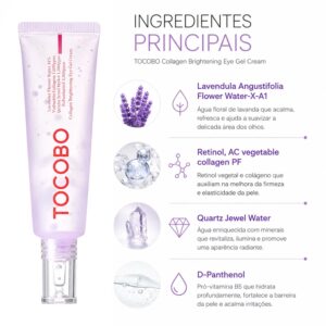 Creme En Gel Para Ojos Tocobo Collagen Brightening 30ml - Imagen 2