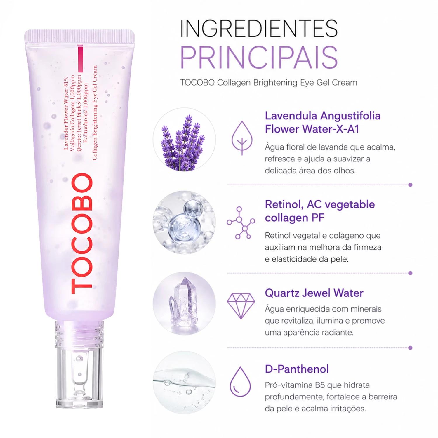 Creme En Gel Para Ojos Tocobo Collagen Brightening 30ml - Imagen 2