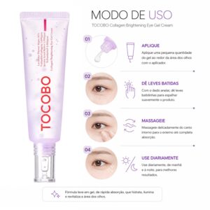 Creme En Gel Para Ojos Tocobo Collagen Brightening 30ml - Imagen 4