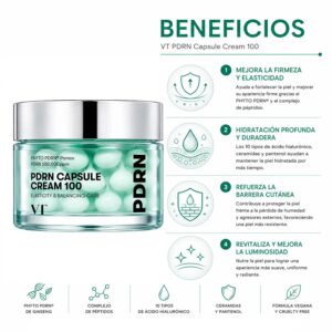 Creme Facial VT Cosmetics PDRN Capsule Cream 100 50ml - Imagen 3