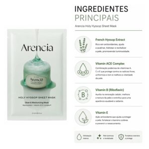 Máscara Facial Arencia Holy Hyssop Sheet 27ml - Imagen 3